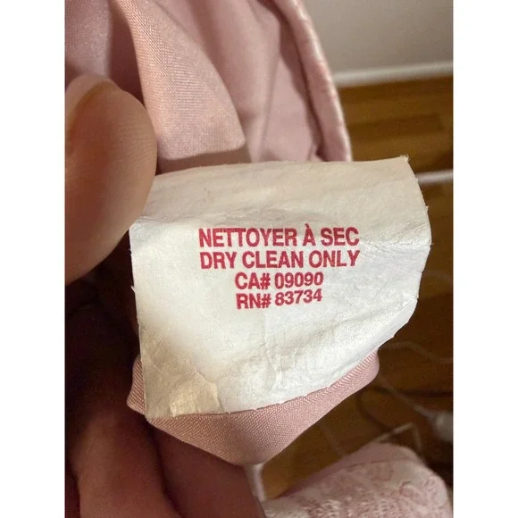 VTG Linea Domani Skirt Suit Womens 14 Pink Floral Jacquard 2pc Blazer Set Y1299 - Picture 8 of 10